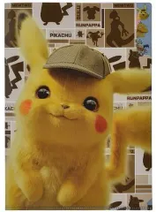 【中古】クリアファイル ピカチュウ 3ポケットA4クリアファイル 「名探偵ピカチュウ」 ポケモンセンター限定