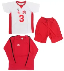 【中古】衣料雑貨 夜久衛輔 ルームウェア+ジャケットセット ホワイト＆レッド Sサイズ 「ハイキュー!!×しまむら」 しまむらオンラインストア限定