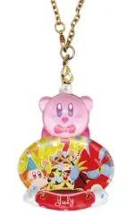 【中古】キーホルダー・マスコット(キャラクター) 7月 バースデーぷっクリアキーホルダー 「星のカービィ」