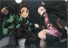 【中古】クリアファイル [単品] 竈門炭治郎＆竈門禰豆子 A4クリアファイル 「鬼滅の刃 A4クリアファイルセット」