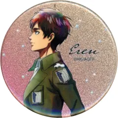 【中古】バッジ・ビンズ エレン・イェーガー(名前あり) 「進撃の巨人 POP UP STORE in ロフト 描き下ろし 冬の歩みver. トレーディンググリッター缶バッジ」