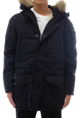 ウールリッチ／WOOLRICH ダウンコート ダウンジャケット JKT アウター メンズ 男性 男性用 ポリエステル ネイビー 紺  Teton Blizzard Parka フード付き ファー 毛皮 定番