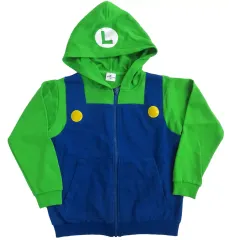 【中古】アウターウェア ルイージ(2023ver.) パーカー グリーン×ブルー キッズ130cm 「スーパーマリオ」 ユニバーサル・スタジオ・ジャパン スーパーニンテンドーワールド限定
