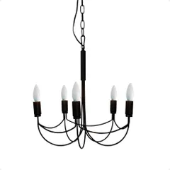 ペンダントライト アルコ スモール Arco small シャンデリア LP2002BK｜ディクラッセ DI CLASSE｜北欧 照明 おしゃれ デザイン 天井照明｜メーカー公式店購入で2年保証｜白熱電球付属 ブラック [ブラック]