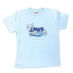 【中古】衣類 BIGGER BOAT DISTRESS Tシャツ ライトブルー Mサイズ 「ジョーズ」