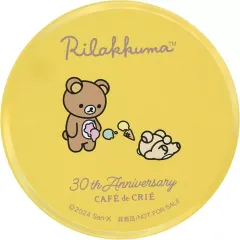 【中古】コースター リラックマ＆コリラックマ(イエロー) 「リラックマ×カフェ・ド・クリエ 創業30周年記念 オリジナルブリキコースター」 対象メニュー注文特典