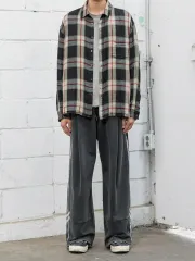 BEGIN202 ダブル フェイス チェック シャツ