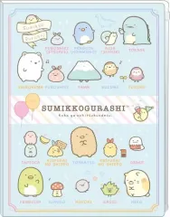 【中古】クリアファイル 集合(ブルー) A4ポケットホルダー(6+1) 「すみっコぐらし」