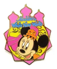 【中古】バッジ・ピンズ ミニーマウス ピンバッチ 「アラジンのホールニューワールド」 東京ディズニーシー限定 ワゴンゲーム景品