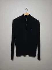 ポロラルフローレン ブラック ケーブル ニット ジップアップ サイズ 100
