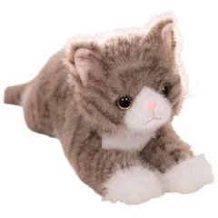 FUPUONE 猫 ぬいぐるみ リアル 茶トラ 黒猫 抱き枕 (キジトラ（ライトグレー）) [キジトラ（ライトグレー）]