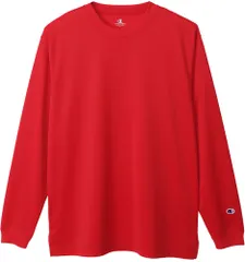 チャンピオン Champion ロングスリーブTシャツ メンズ C3-XS491 ロングTシャツ メンズ トップス カットソー 部活 イベント チーム トレーニング ロンT ロングスリーブ  C3XS491 947 スカーレット