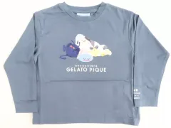 【中古】Tシャツ スリーピングモンスター ワンポイントロンT ネイビー キッズ120サイズ 「ドラゴンクエスト GELATO PIQUE encounters DRAGON QUEST」