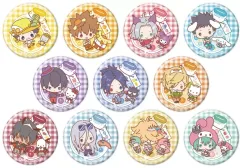 【中古】バッジ・ビンズ 全11種セット 「缶バッジ 家庭教師ヒットマンREBORN!×SANRIO CHARACTERS 06.コラボイラスト」