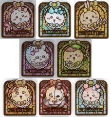 【中古】バッジ・ビンズ 全8種セット ステンドグラス風アクリルバッジ 「ちいかわくじ ちいかわ なんか小さくてかわいいやつ まじかるちいかわ」