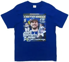 【中古】Tシャツ トレバー・バウアー#96(横浜DeNAベイスターズ) Tシャツ(0503) ブルー Mサイズ 2025年ハイライトグッズ