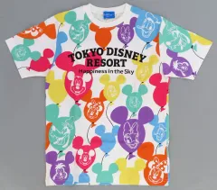 【中古】Tシャツ Happiness in the sky(バルーン柄) Tシャツ ホワイト Sサイズ 「ディズニー」 東京ディズニーリゾート限定