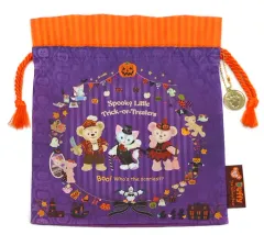 【中古】バッグ(キャラクター) ダッフィー＆シェリーメイ＆ジェラトーニ 巾着(マチ付き) 「ディズニー・ハロウィーン2016」 東京ディズニーシー限定