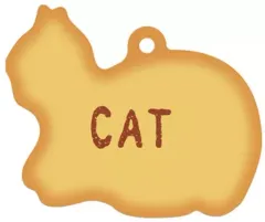 【中古】食玩 キーホルダー 9.CAT 「たべっ子どうぶつ ぷっくりラバマスグミ2」