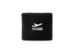 在庫処分 旅行用 コンパクト 飛行機 電車 ケープ 防災 柔らかい マント 静電気防止 枕 四季適用 キャンプ 毛布 ハイキング ペット用 ブランケット 便利 Hoy 携帯 ポケット付け Desde スーツケース適用（ブラック140x100）