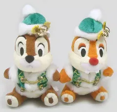 【中古】ぬいぐるみ チップ＆デール(カラー・オブ・クリスマス) ぬいぐるみバッジセット 「クリスマス・ウィッシュ2017」 東京ディズニーシー限定