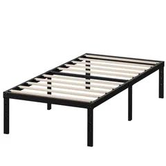 新商品 木製 すのこベッド メタルフレーム 収納スペースあり シングル 頑丈 静音 通気性 ベッドフレーム 耐久性 一人暮らし 組み立て簡単