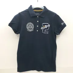 PEARLY GATES パーリーゲイツ レディース 半袖ポロシャツ ネイビー系 サイズ0 SGMT10-9296