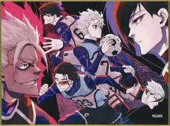 【中古】紙製品 集合(左士道/右凛) 「SHINJUKU ART WEEK ブルーロック×伊勢丹 ミニ色紙」