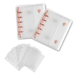 アチスメル M5 バインダー ローズゴールド チェキ アルバム シール帳 2冊セット リフィル40枚 