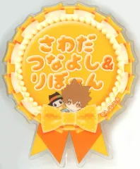 【中古】バッジ・ピンズ 沢田綱吉＆リボーン ネームバッジ 「ひこくじ 家庭教師ヒットマンREBORN! chillout vol.2」 E賞