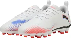 プーマ PUMA サッカー フューチャー 8 プレイ HG/AG+MIDJR フットボール スパイク キッズ ジュニア 子供 小学生 中学生 ハード グラウンド 土 人工芝 トレーニング  10862401 PUMAWHITE-PUMABLACK-