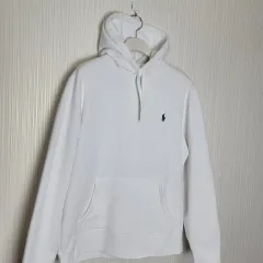 L ポロ 起毛 フード付きTシャツ 白 ラルフローレン