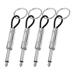 キーハンガー キーチェーン ギター キーホルダー プラグ型キーチェーン ポータブル合金キー リング アクセサリー