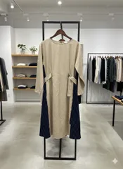 ⭐️50%オフクーポン配布中！新品タグ付き　ベージュ 長袖 シャツワンピース　Mサイズ　k