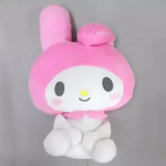 【中古】ぬいぐるみ メロディ ぺたんとおすわりマイメロディとクロミBIGぬいぐるみ 「マイメロディ」