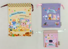 【中古】バッグ(キャラクター) 集合 巾着3枚セット 「ダッフィーのオータムスリープオーバー」 東京ディズニーシー限定