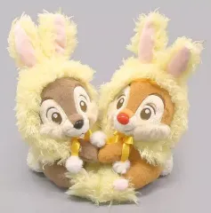 【中古】ぬいぐるみ チップ＆デール(うさぎ/黄色) ぬいぐるみ 「チップとデール」 ディズニーストア限定