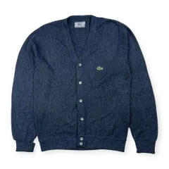 70s 80s USA製 IZOD LACOSTE アイゾッド ラコステ ニット カーディガン サイズ S /ネイビー系 ビンテージ アメリカ製