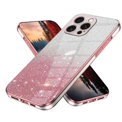 Wousunly ケースと互換性がありますiPhone 16 Pro Maxケースきらきら いスマホケースiPhone 16 Pro Maxキラキラカバー かわいい2in1 耐衝撃 TPU 携帯iPhone 16 Pro Maxカバー薄型 軽量スマ 全面保護