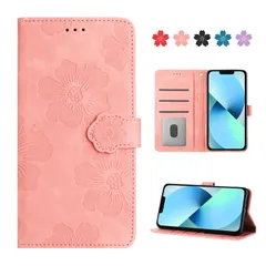 CASAFUNY 対応 iphone13ケース手帳型 おしゃれ 人気 適用 アイフォン13ケース 手帳型 高級 本革 PUレザー あいふぉん13ケース スマホケース かわいい 美しい桜の柄 カバー アップル case 財布型 全面保護 カード収納 マグネット式