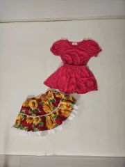 女の子 夏 スカート 上下 セット