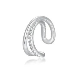 Free bird イヤーカフ レディース 人気 イヤリング ジルコニア シルバー925 金属アレルギー対応 ノンホールピアス レディース 卒業祝い 入学式 通勤 バレンタイン ギフト ホワイトデー お返し 入学式 卒業式