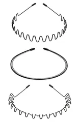 カチューシャ メンズ カチューシャ レディース カチューシャ 痛くない 保護ゴムあり Bセット