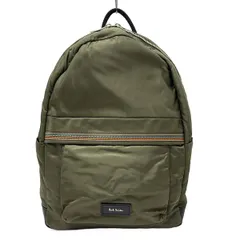 PaulSmith(ポールスミス) リュックサック - カーキ×黒 ステッチ レザー