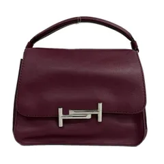 TOD'S(トッズ) ハンドバッグ ダブルT パープル レザー