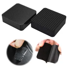 PAVIKE 超強力滑り止めマット 10ペア すべり止めシート 滑り止めパッド ズレない 両面ステッカー安定 超強力粘着 跡つかない 車載アクセサリー家庭用マット ベッドシーツ （50mm*50mm）