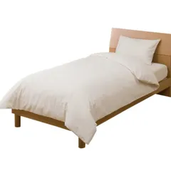 ニトリ(NITORI) 掛け布団カバー セミダブル コットンウォッシュ BE ストライプ SD 7518085