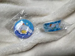 シナモロール　くら寿司　缶バッジ・マスキングテープセット