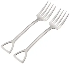 eve-mode The country story スコップ型シャベルフォーク 大 つや消し仕上げ ブラスト 2本組