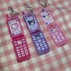 カオハナ アクリル ポール 携帯 キーホルダー hello kitty(ハローキティ) ウサハナ クロミ